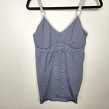 JGIB21 - Momzelle navy striped nursing tank top. Size XL