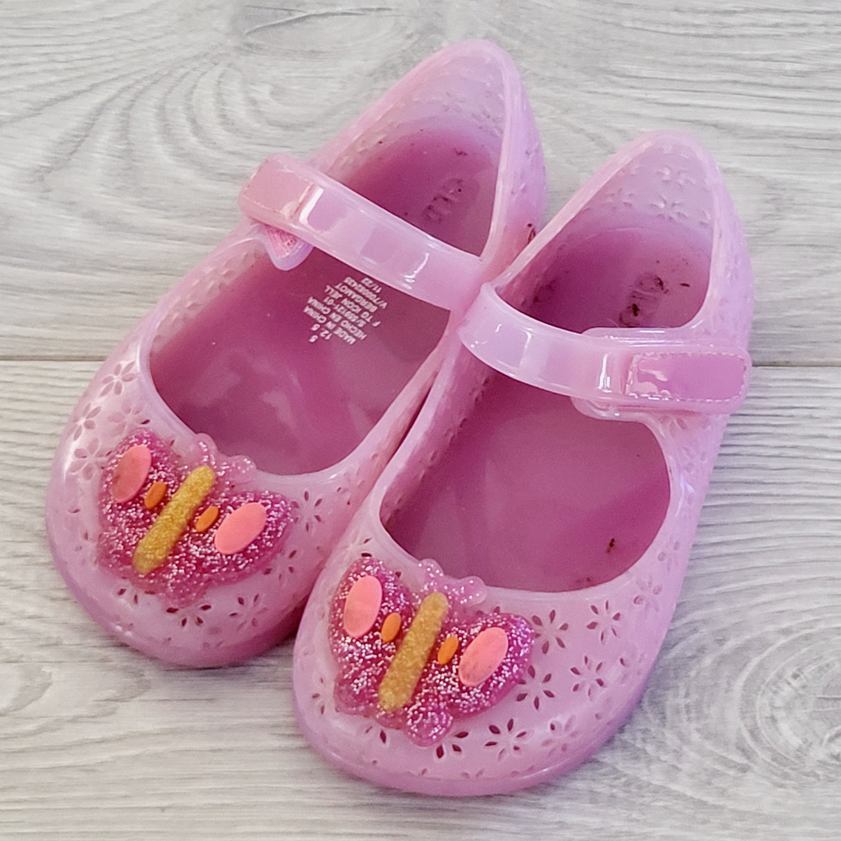 EHRS2 - Old Navy jelly shoes with butterflies. Size 5