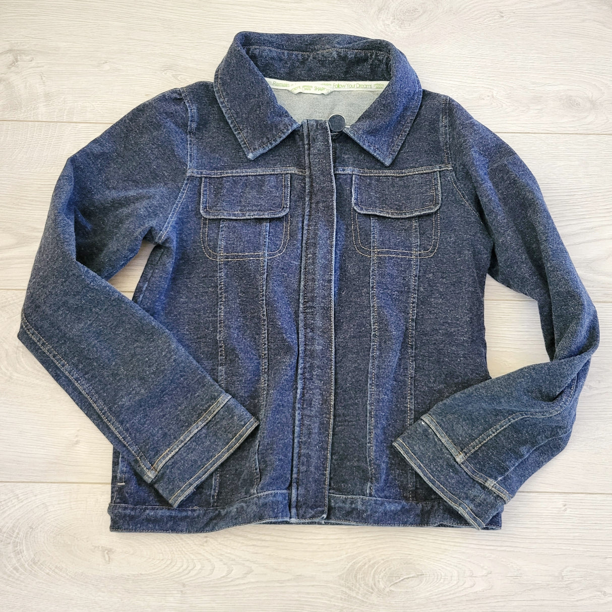 MGRE3 - Peekaboo Beans denim look cotton jacket. Size 10 🍁