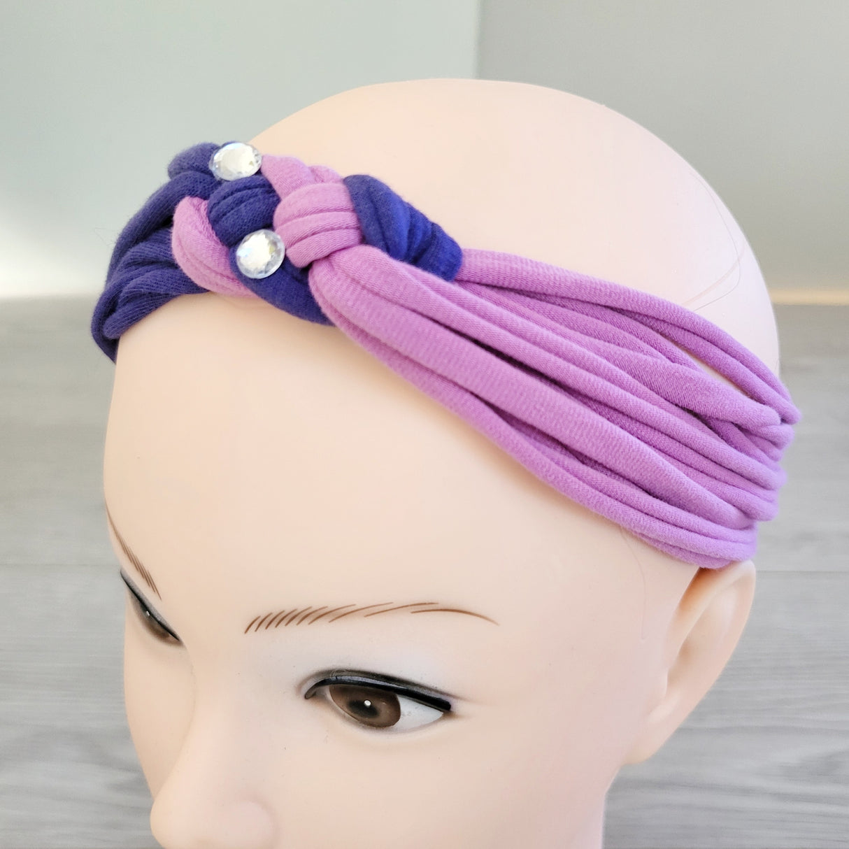 MGRE3 - Peekaboo Beans purple and pink headband 🍁