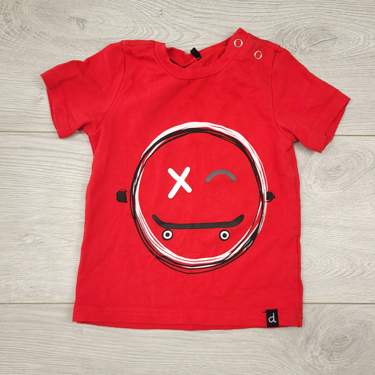 AALD1 - Deux Par Deux red t-shirt. Size 12 months