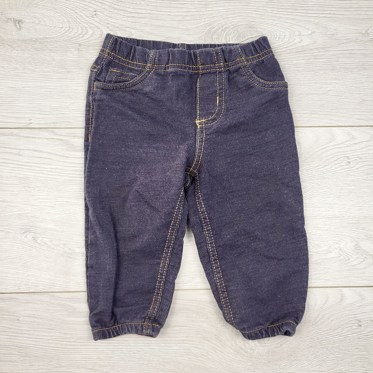 AALD11 - Carters denim look cotton pants. Size 9 months