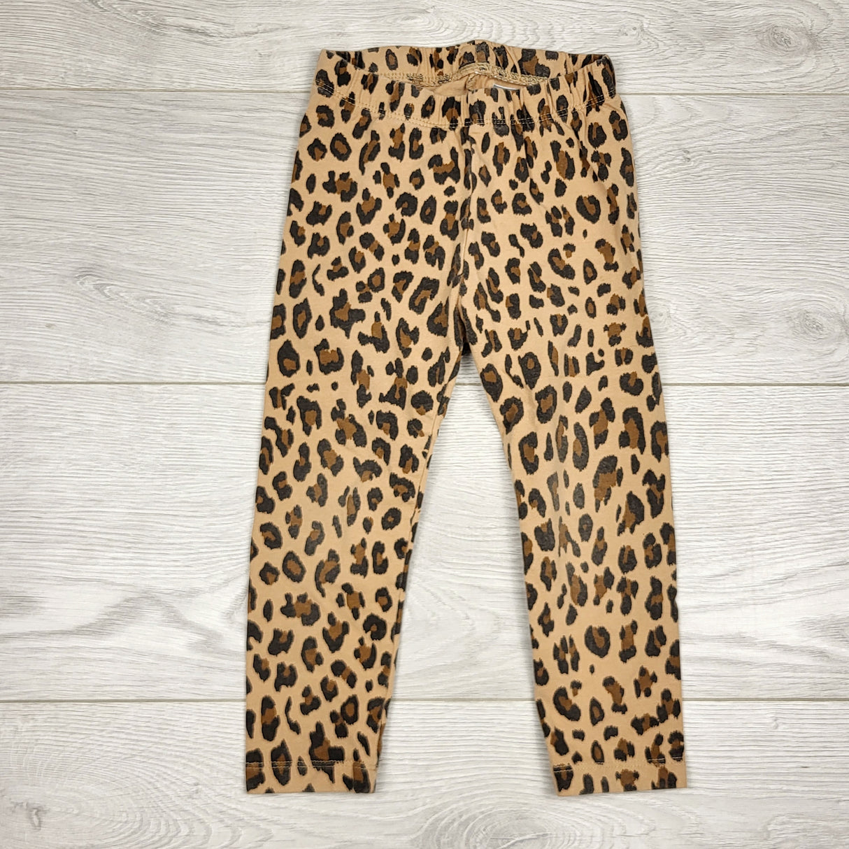 HBRK1 - Gap tan leopard print leggings. Size 2T