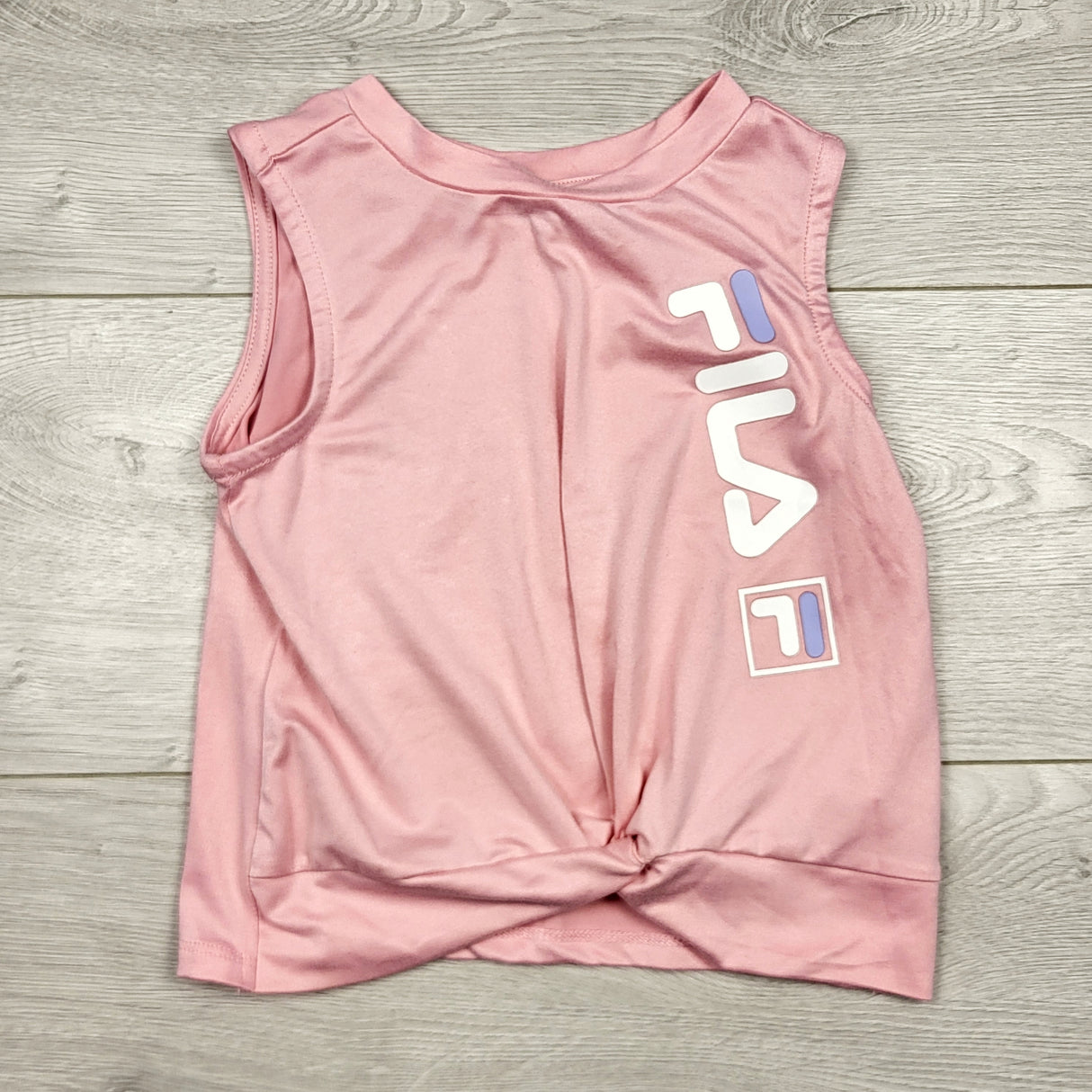 KLAR1 - Fila pink knotted active tank top. Size 4T