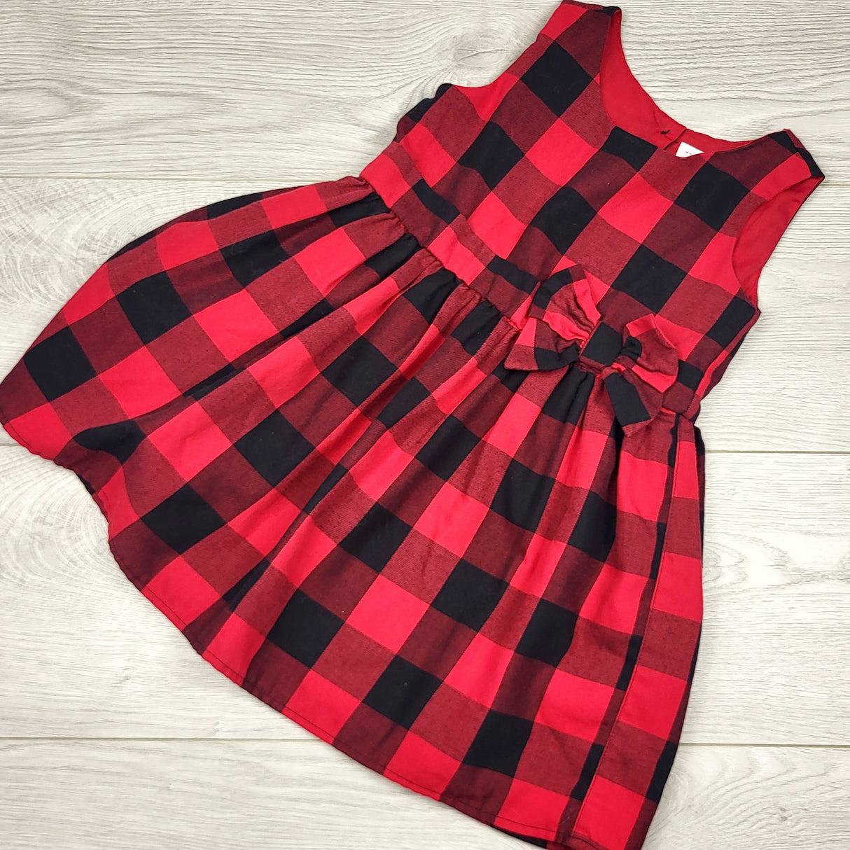 KLAR1 - Children's Place buffalo plaid special occasion dress. Size 3T