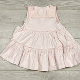 MBLK1 - Rachel Ashway pink tiered sleeveless dress. Size 12 months