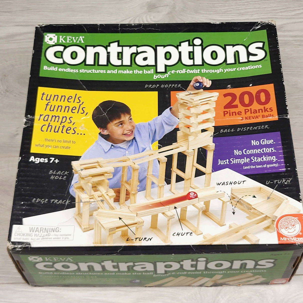 KDLV1 - Keva Contraptions 200pc building set. Local pick up or delivery only