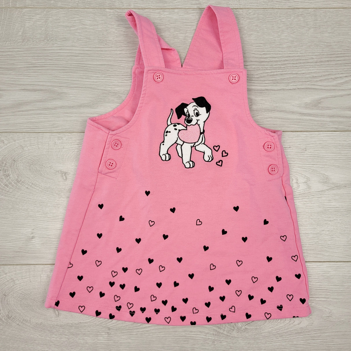 CTWN1 - Disney 1001 Dalmations bib dress. Size 24 months