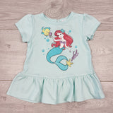 CTWN1 - Disney turquoise Little Mermaid top. Size 12 months