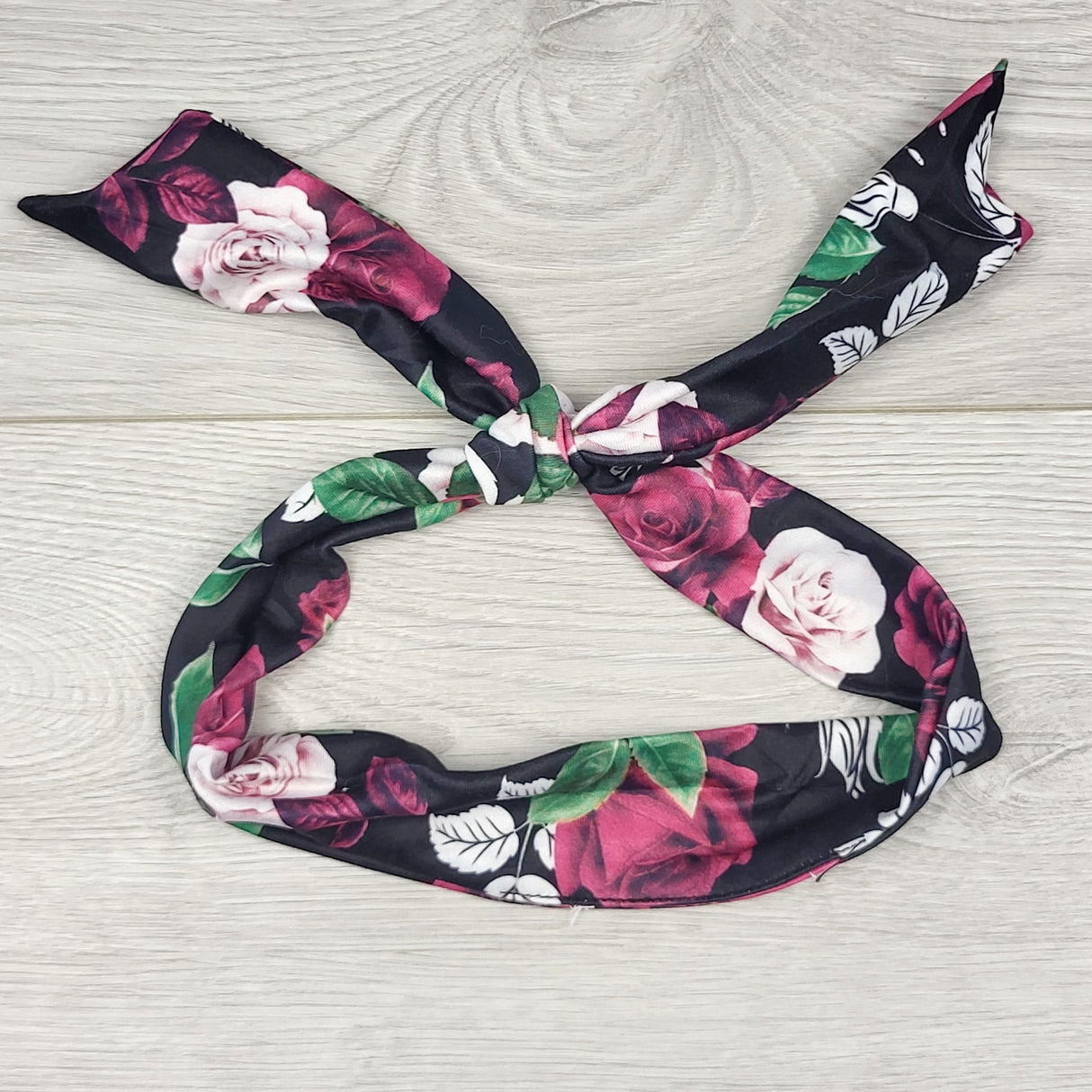 CTWN2 - Black floral print headband