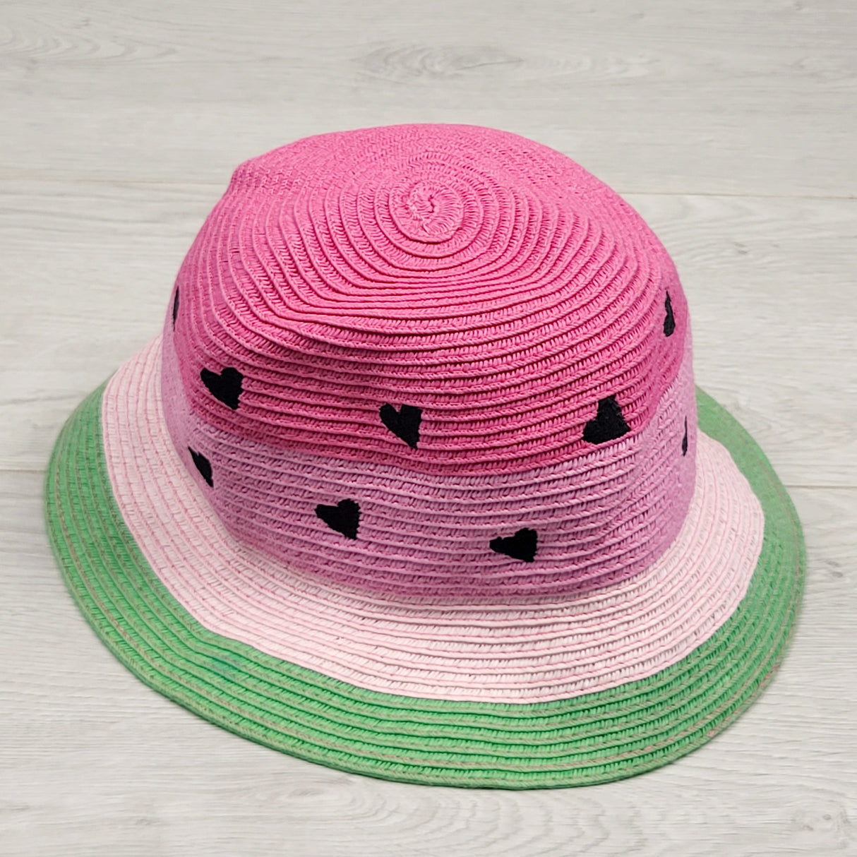 LHEP1 - Mountain Warehouse watermelon bucket hat. Size medium (toddler sized)