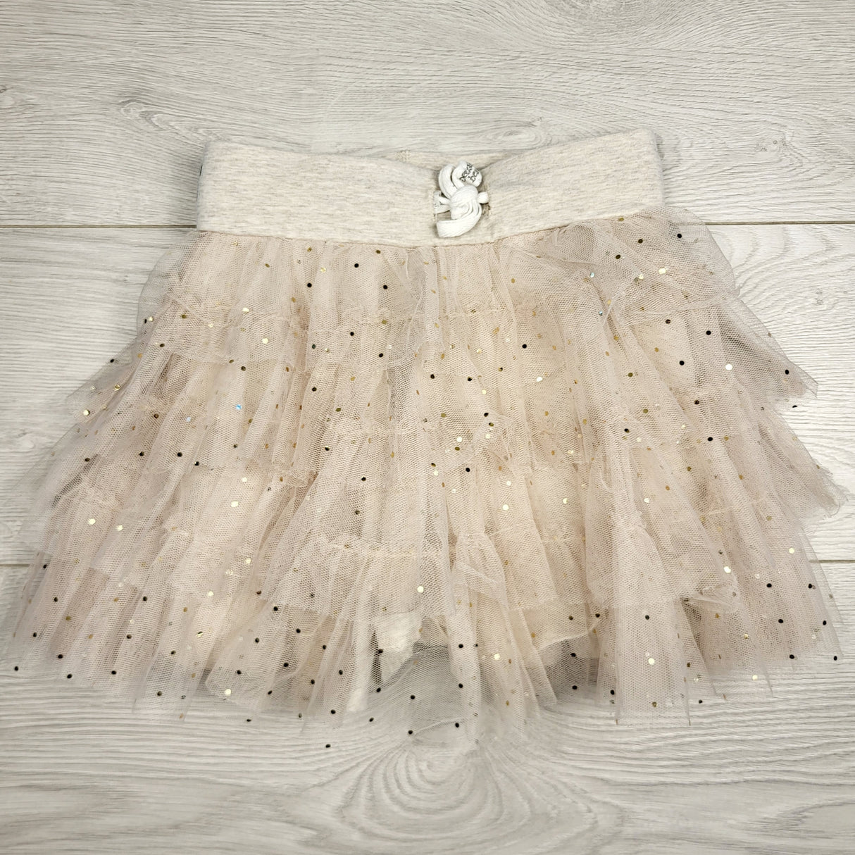 LHEP2 - Peekaboo Beans tulle skirt with sparkles. Size 4T 🍁