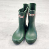 TSAM1 - Hunter matte green classic rain boots. Size 9/10