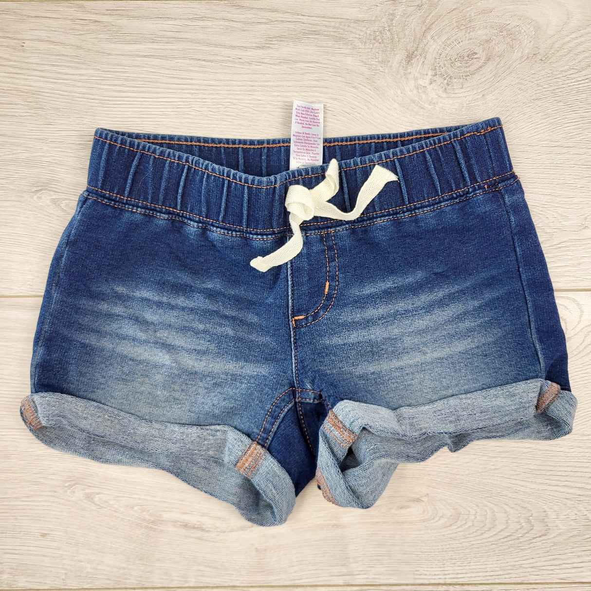 TSAM2 - Justice soft and stretchy denim shorts. Size 5/6