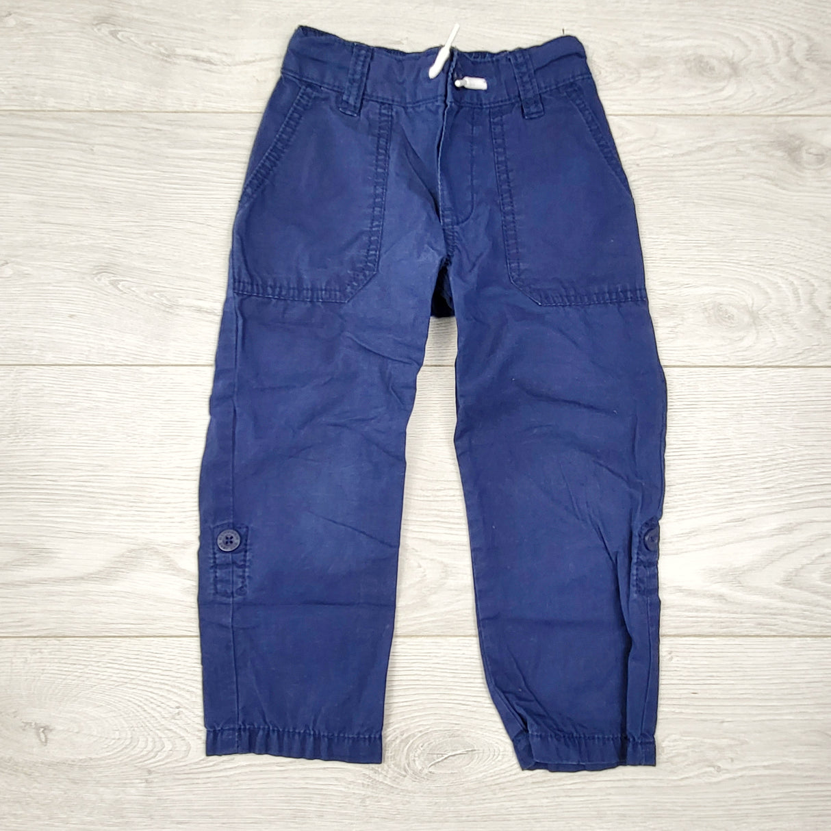 RBEN33 - Oshkosh navy drawstring pants. Size 3T