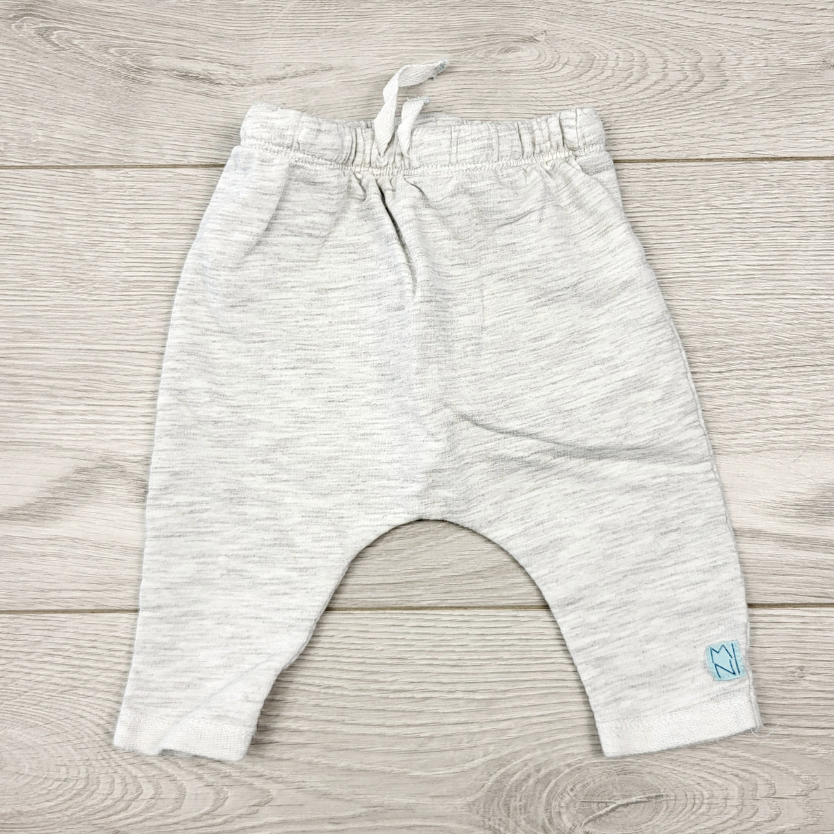 CCAM6 - Canada House grey cotton pants. Size 0-1 months