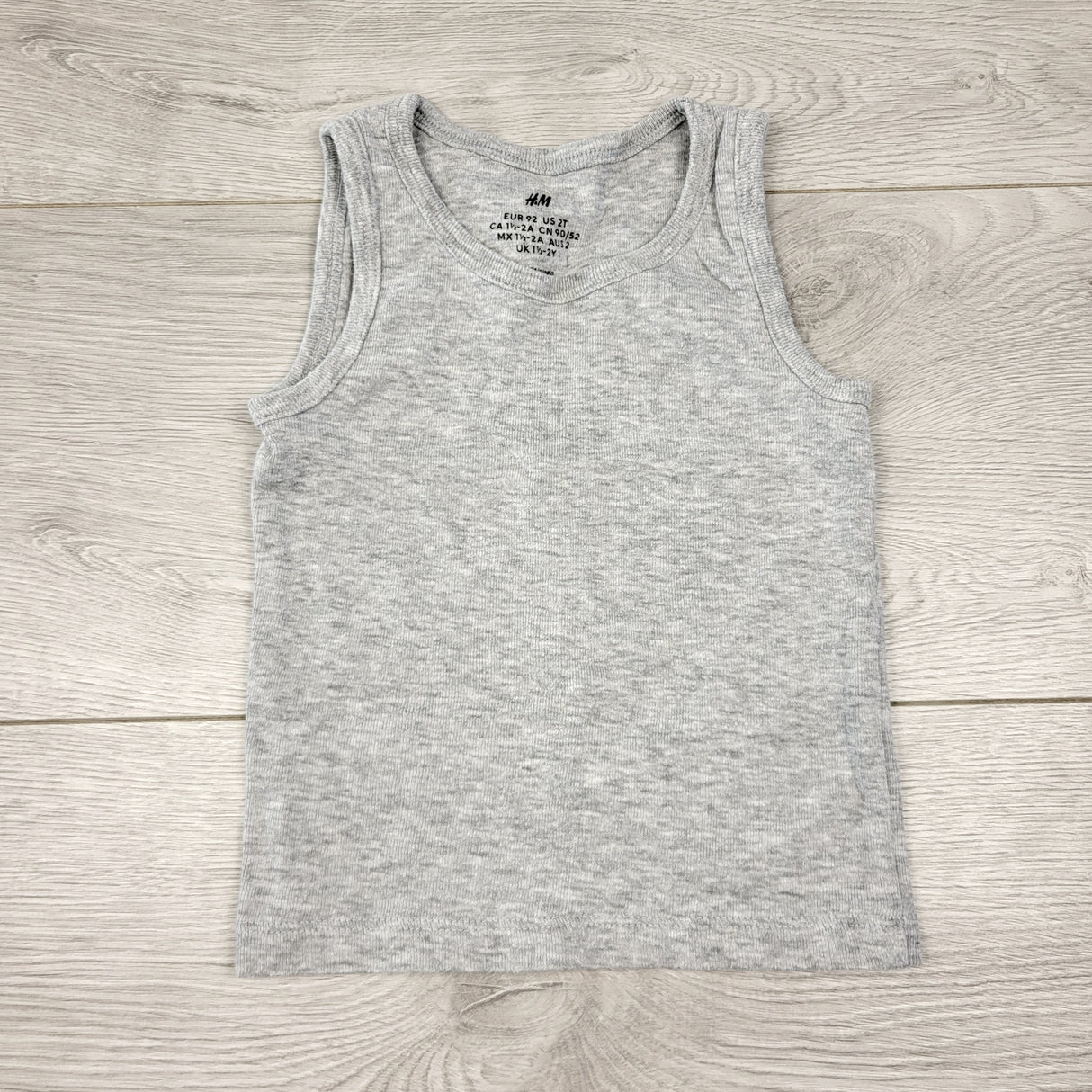 DSS1 - H and M grey tank top. Size 18-24 months