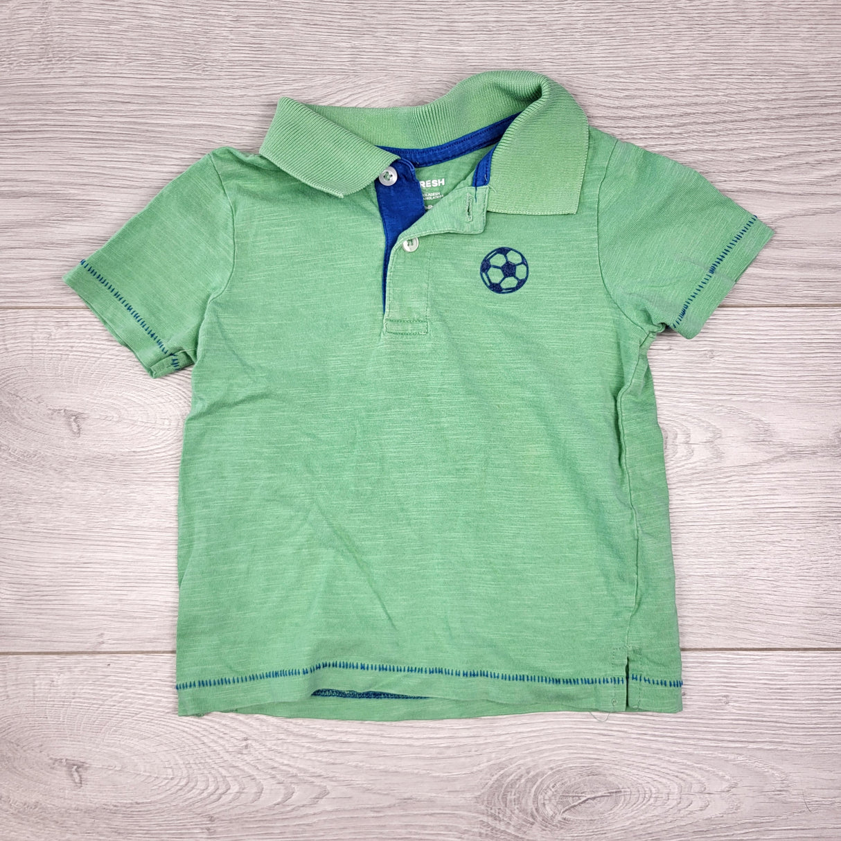 PRCH1 - Joe green collared t-shirt. Size 12-18 months