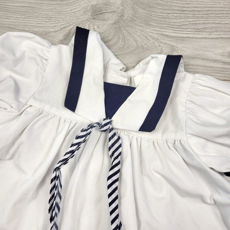 CTWN3 - Vintage Sears Baby sailor dress. Size 12 months