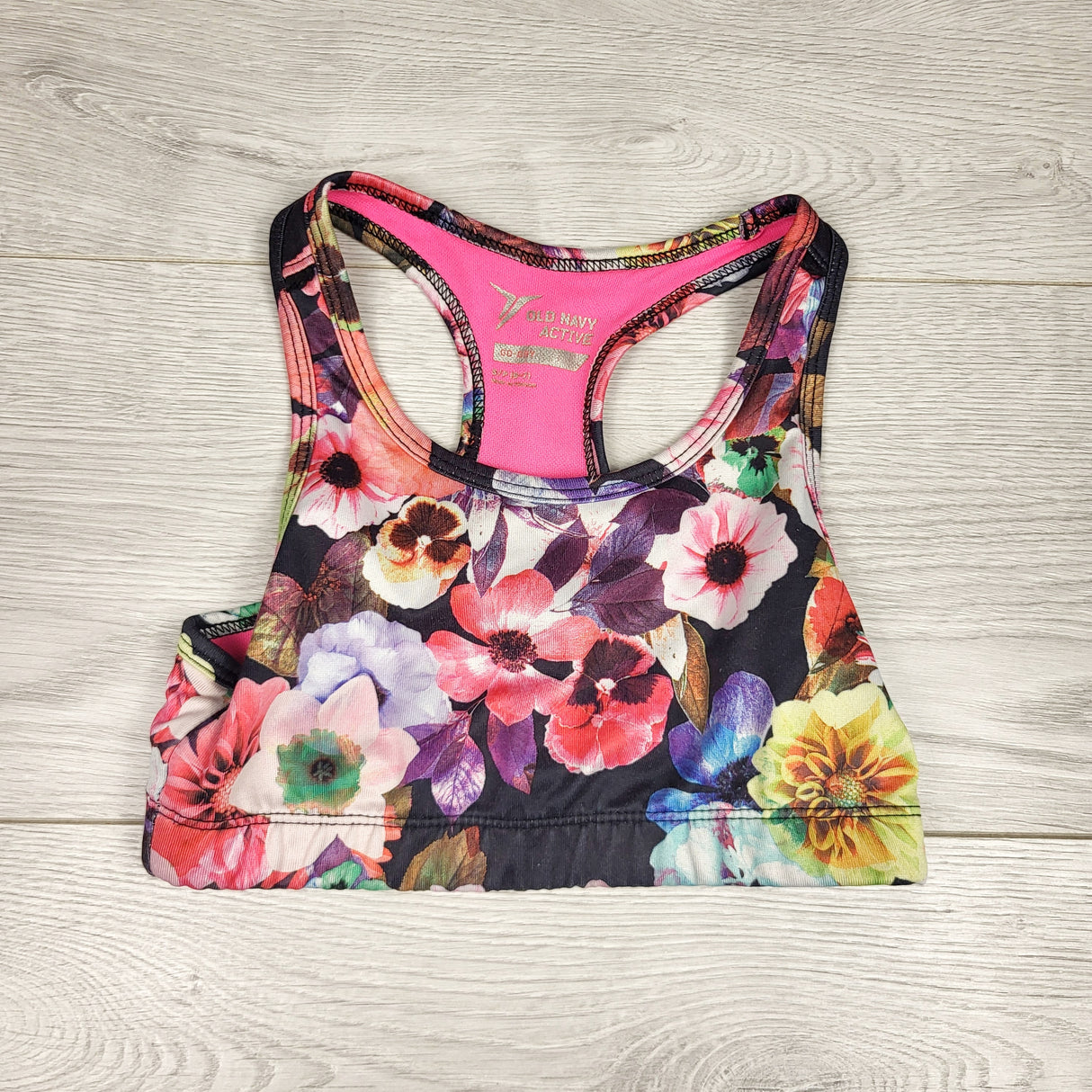 AWAT1 - Old Navy floral print sports bra. Size 6/7