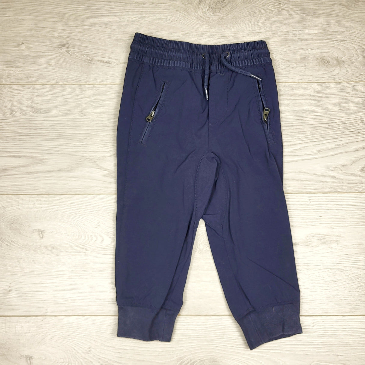 AWAT1  - Gap navy twill drawstring joggers. Size 2T