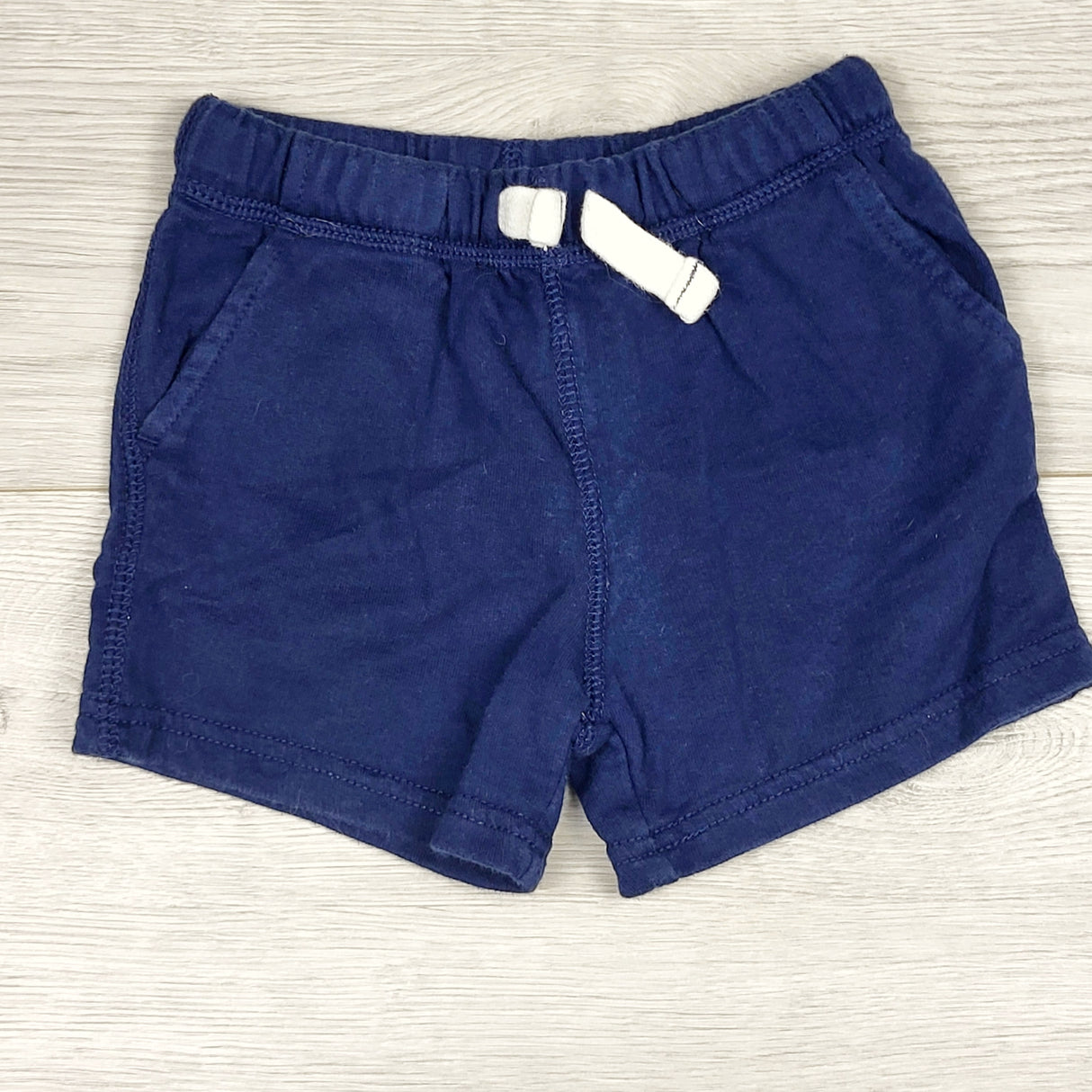 PRCH22 - Carters navy cotton shorts. Size 12 months