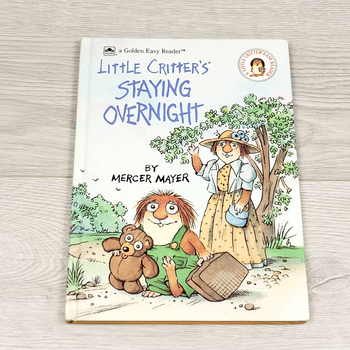 MRSH3 - Little Critter's Staying Overnight. Hardcover book