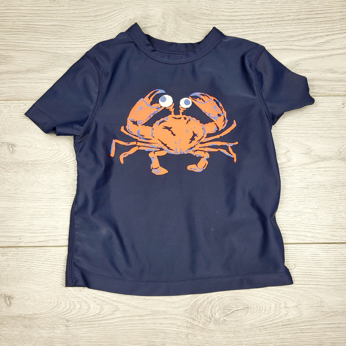 ADMX1 - Gap navy rash guard with crab. Size 12-18 months