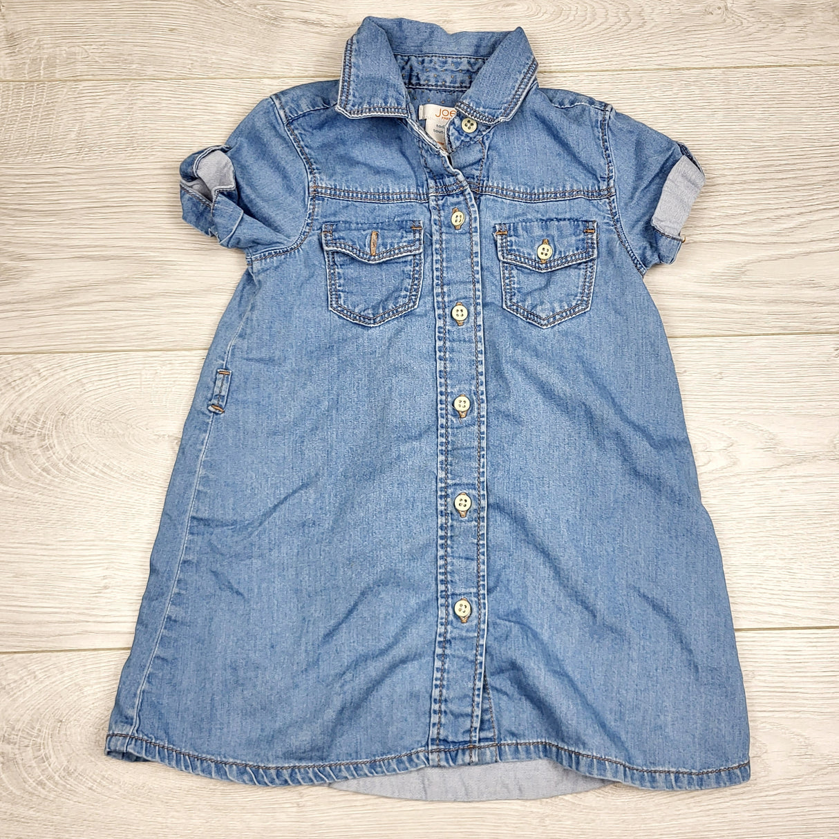 ADMX1 - Joe denim button down dress. Size 1 Year 🍁