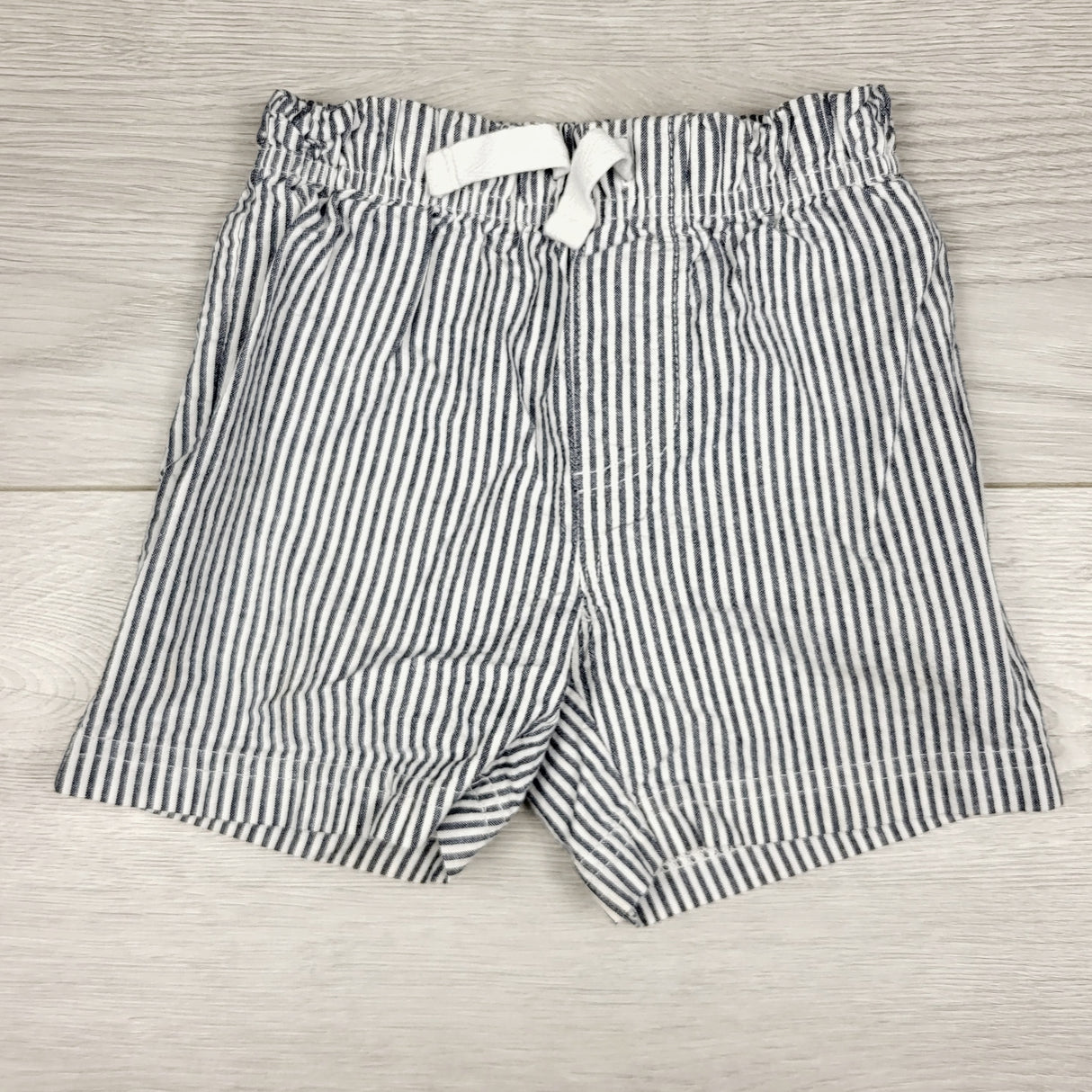 JRSH11 - Child of Mine blue pin striped shorts. Size 12 months