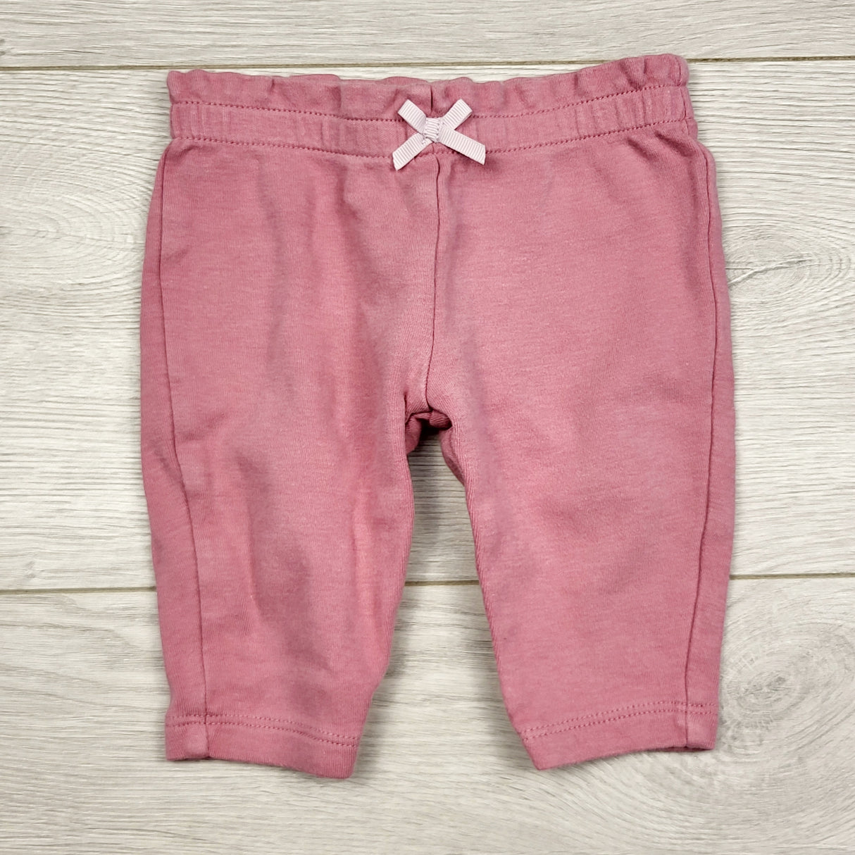 STMA1 - Child of Mine pink cotton pants. Size 0-3 months