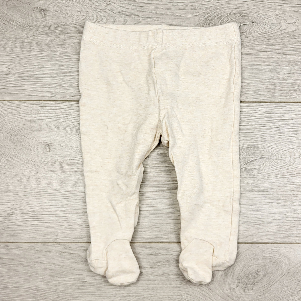 STMA1 - Anko beige footed cotton pants. Size 3-6 months