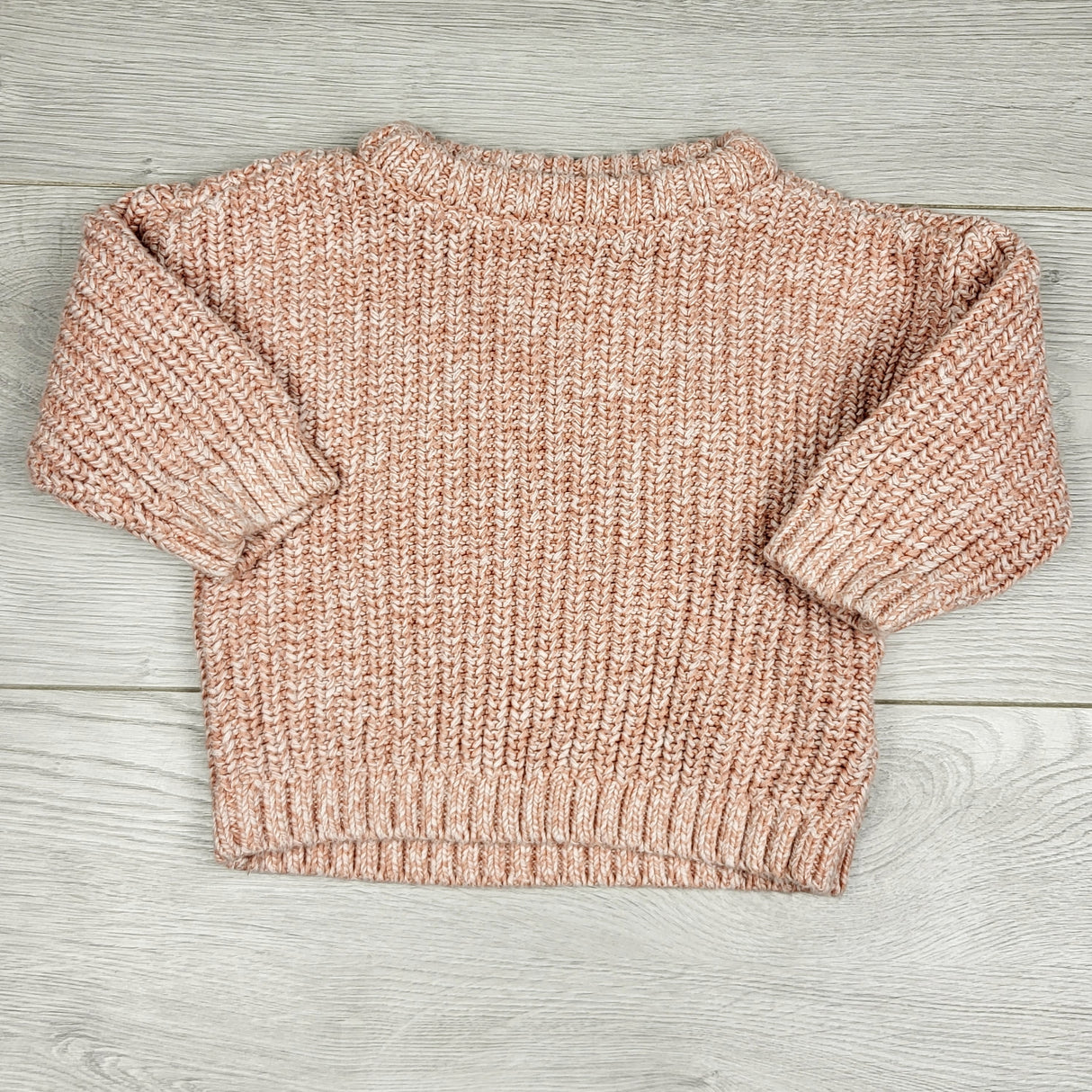 BBIN11 - Old Navy pink pullover sweater. Size 3-6 months