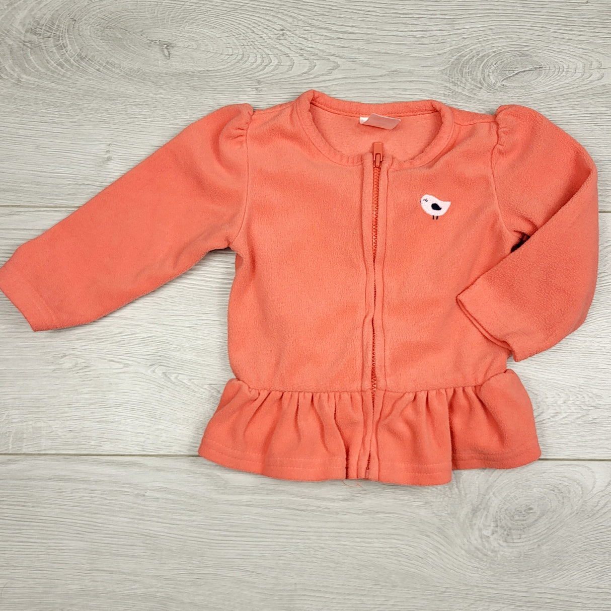 BBIN12 - Just One You coral fleece zip up jacket. Size 9 months