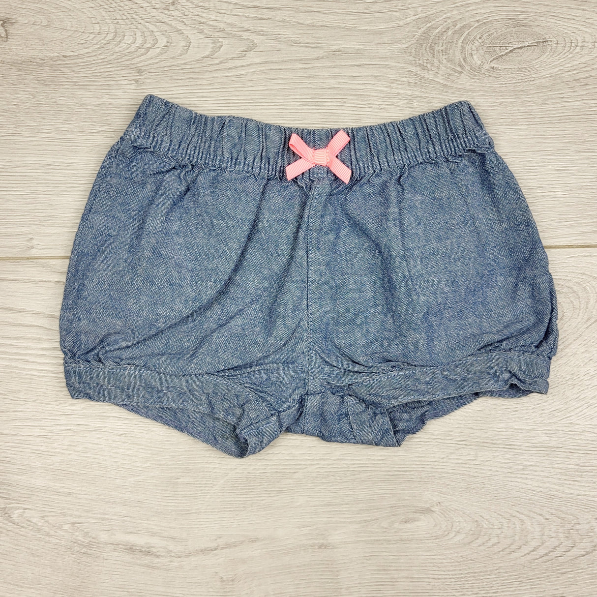 BBIN12 - Child of Mine chambray shorts. Size 6-9 months