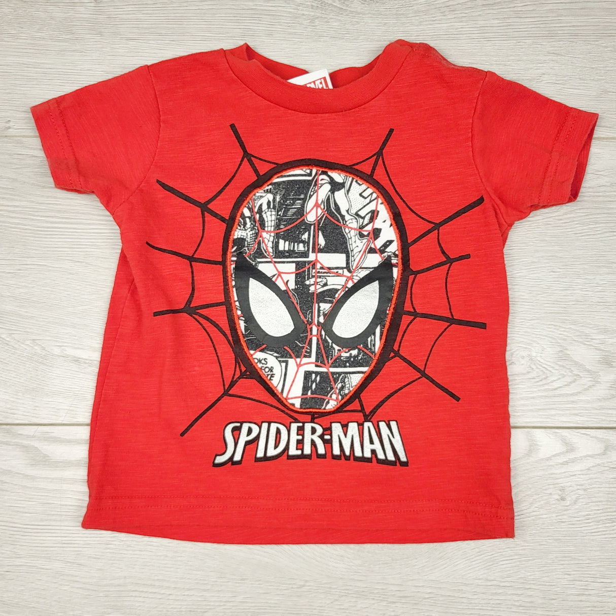 TBOW2 - Marvel red Spider-man t-shirt. Size 6-12 months