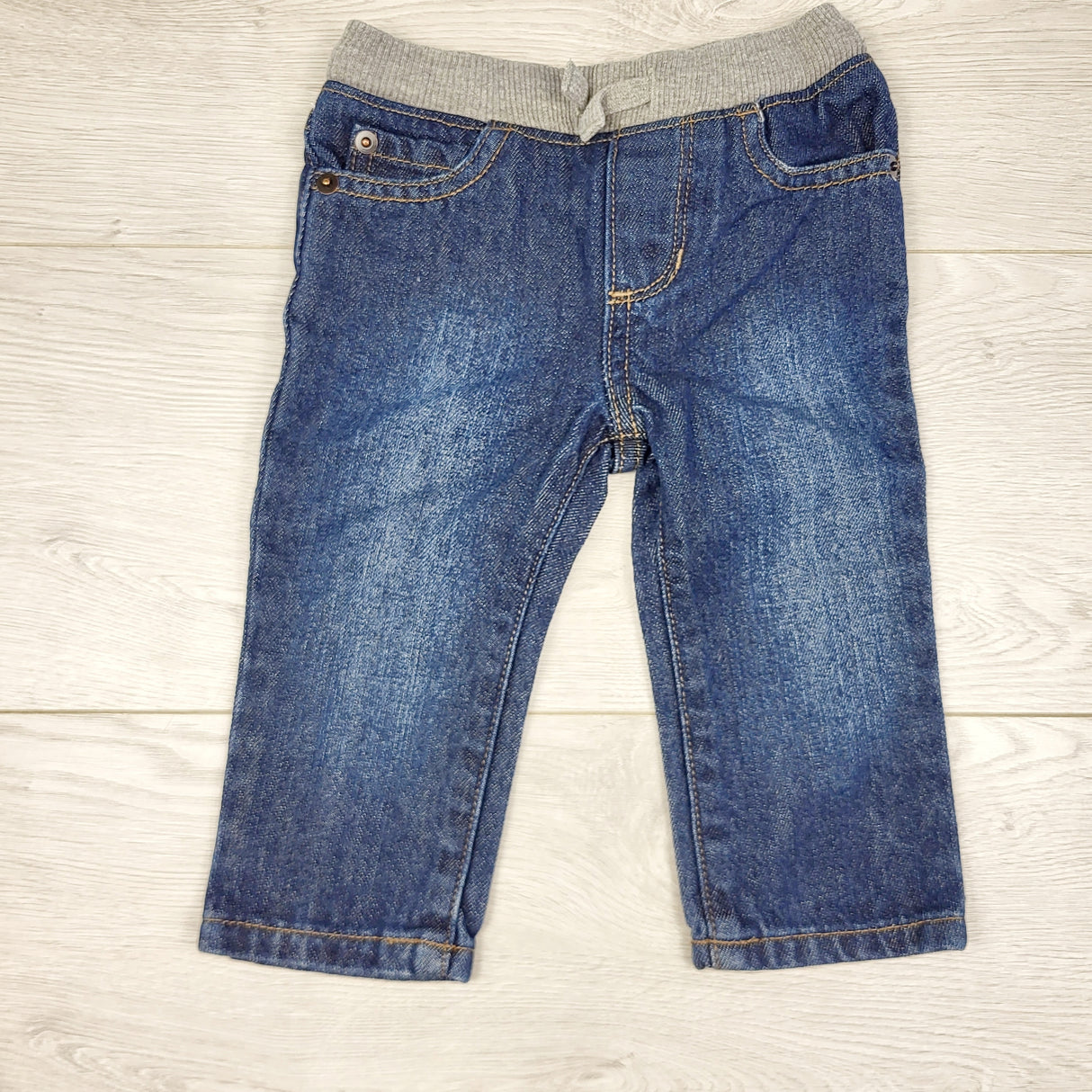 TBOW2 - Children's Place jeans with cotton waistband. Size 6-9 months