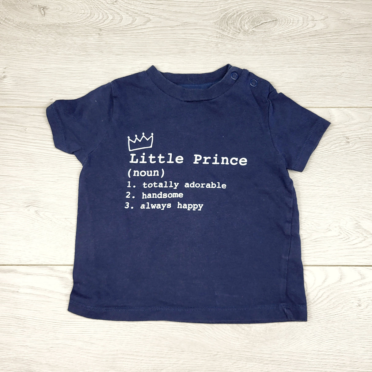 TBOW2 - F and F navy "Little Prince" t-shirt. Size 9 months