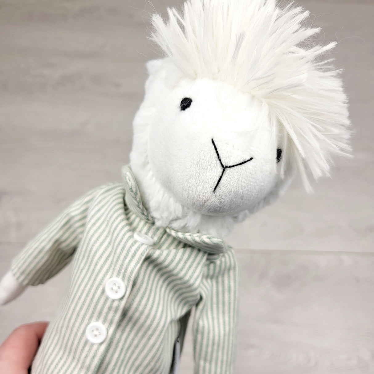 MSK2 - Mud Pie plush llama doll with removable clothes