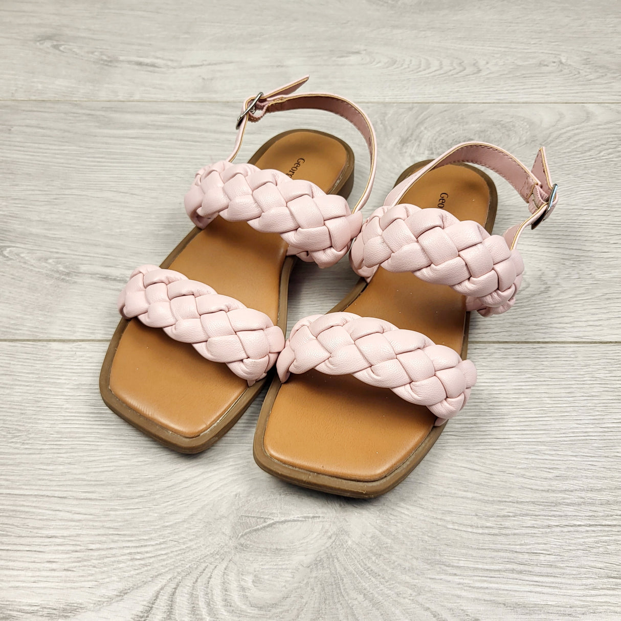 CKFT1 - George pink braided sandals. Size 13