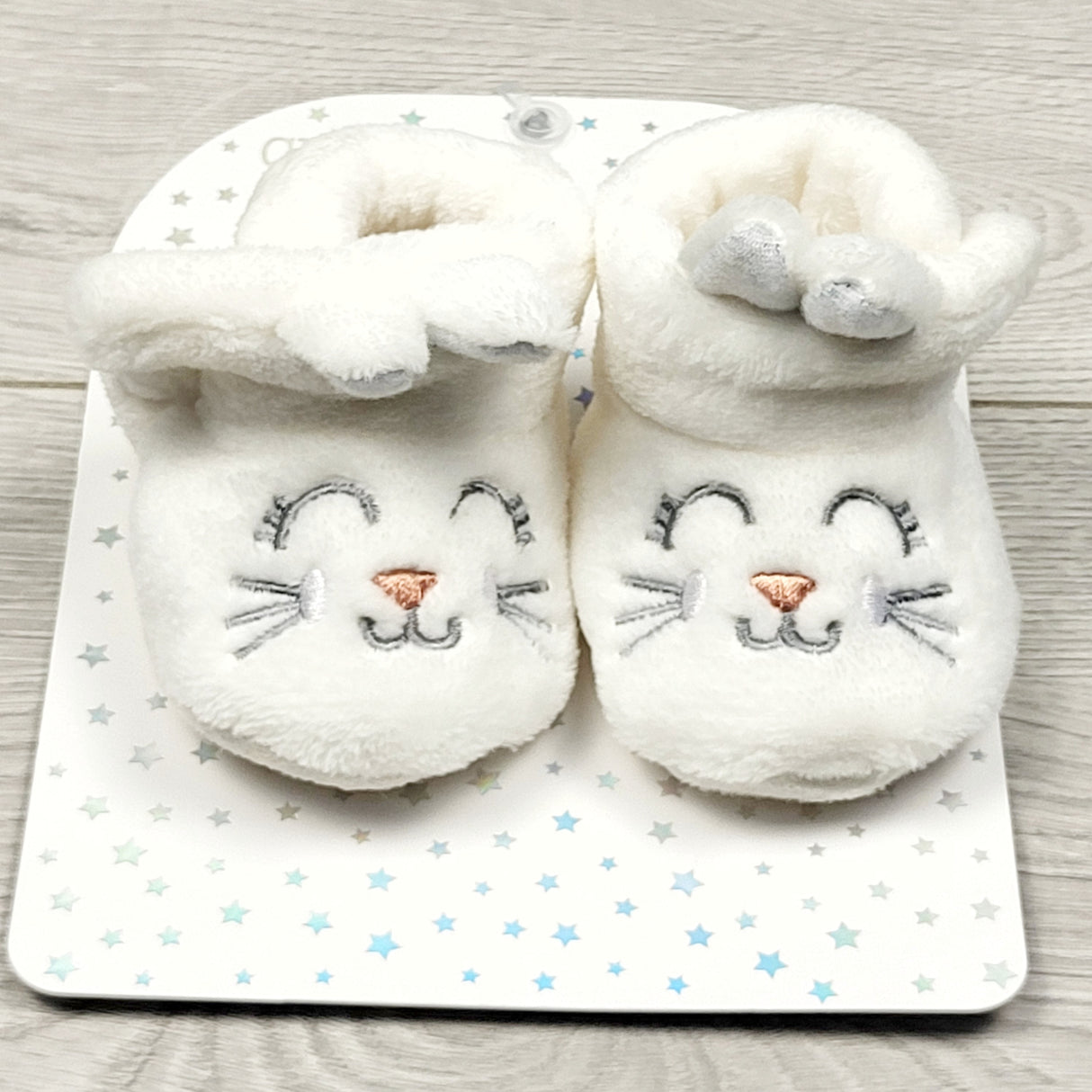 DMKY1 - NEW - Chloe and Ethan bunny booties. Size 0-6 months