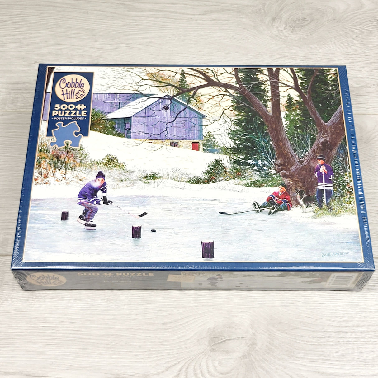 JGIB1 - NEW - Cobble Hill 500pc hockey themed jigsaw puzzle 🍁