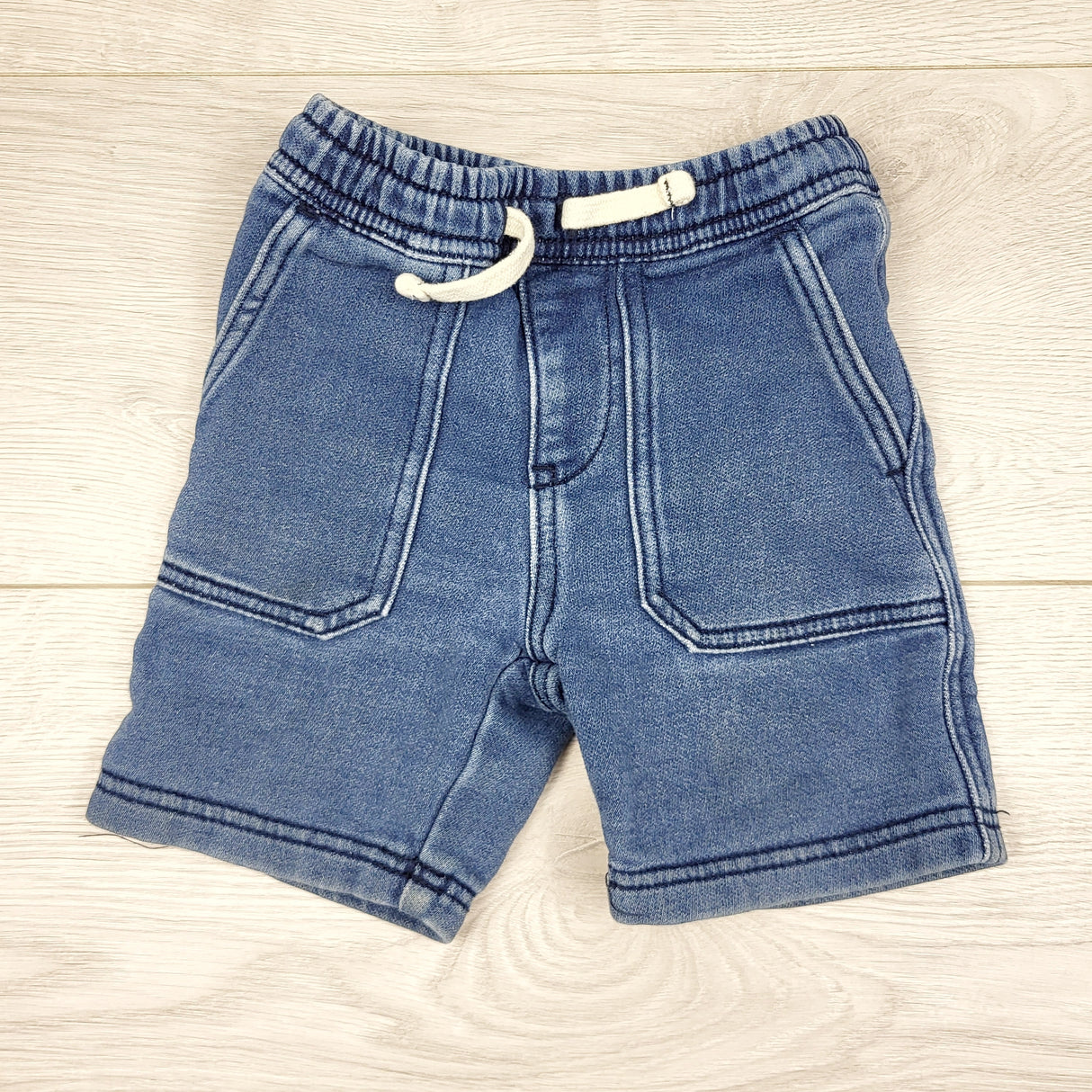 KLJ1 - Joe soft denim drawstring shorts. Size 2T