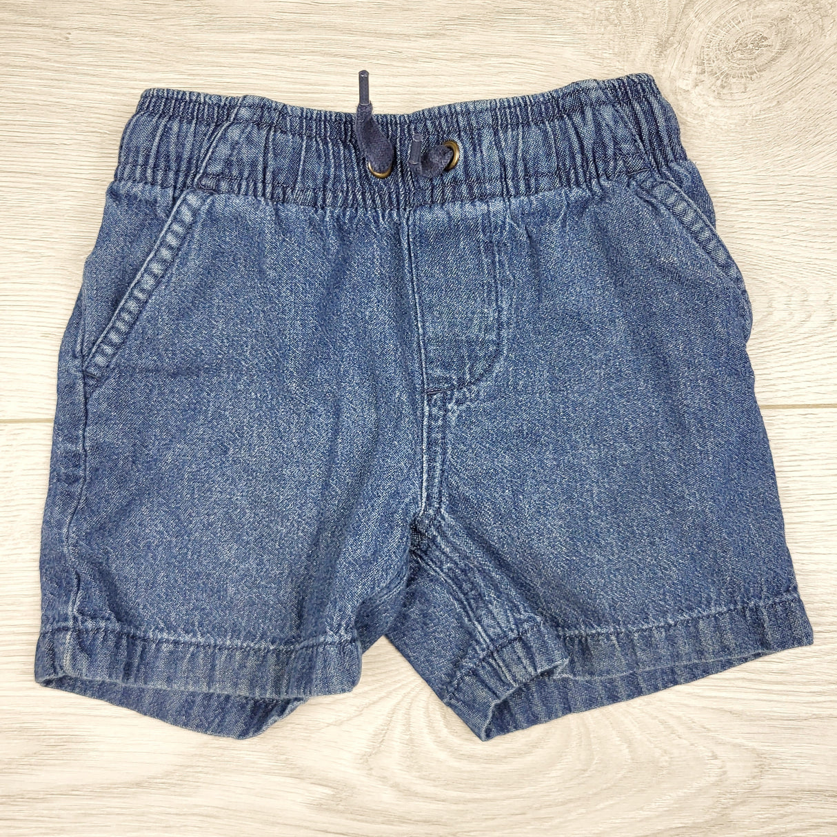 KLJ1 - George denim drawstring shorts. Size 2T