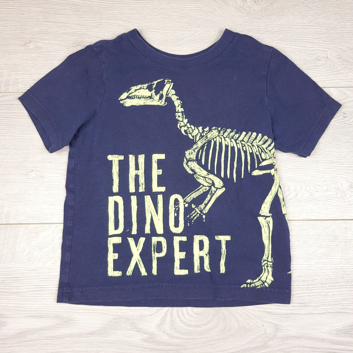 KLJ1 - Children's Place navy "Dino Expert" t-shirt. Size 3T