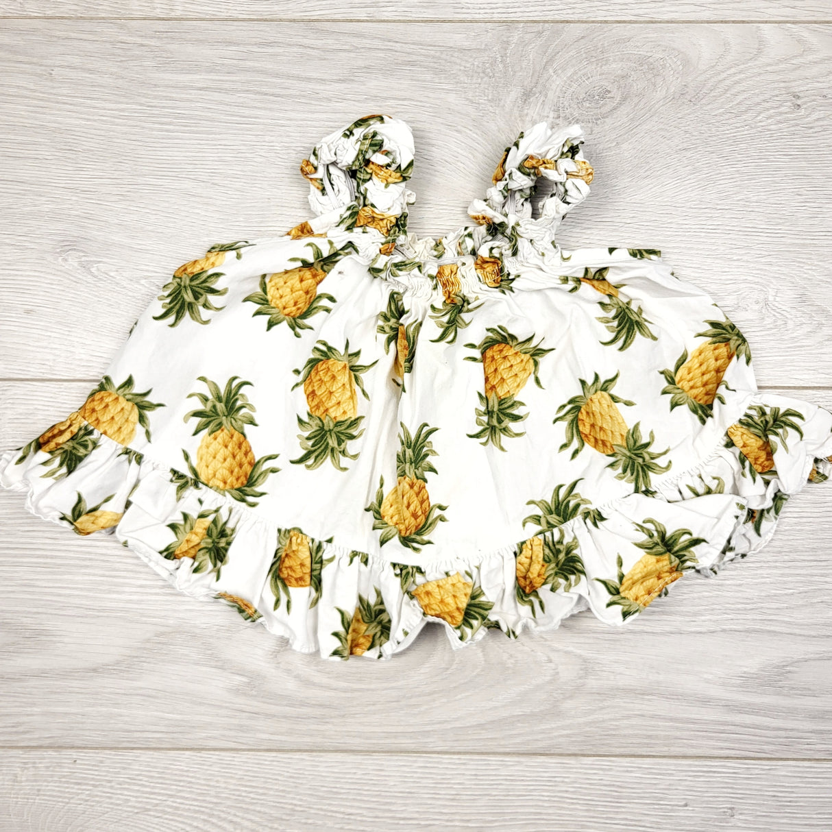 CAAC2 - Hawaii Station sleeveless pineapple dress. Size 3 months