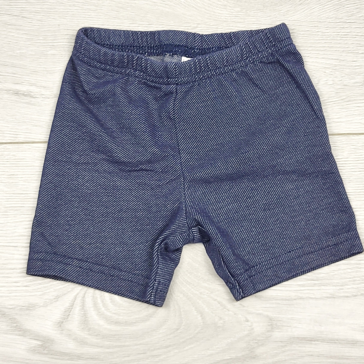 ECRS1 - Carters denim look cotton bicycle shorts. Size 12 months