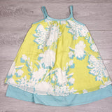 OAG2 - Gap blue and yellow floral print sleeveless dress. Size 6/7