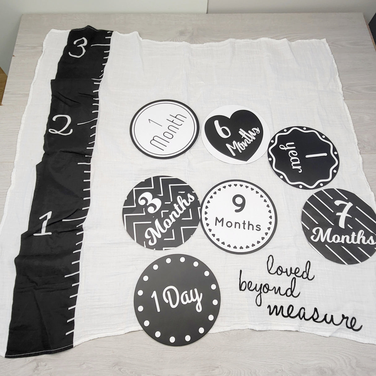 STLL2 - Lulujo Baby's 1st Year Loved Beyond Measure Blanket and Card Set