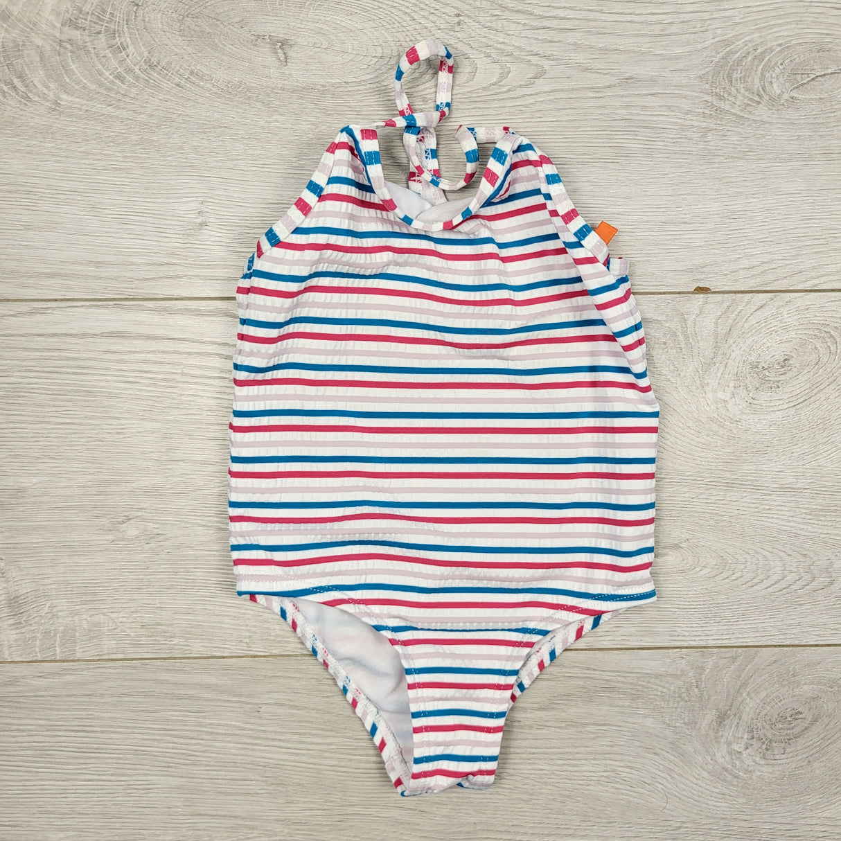 STLL2 - Joe striped one piece swimsuit. Size 2T